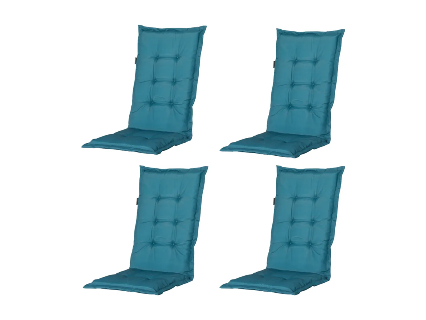 Gartenstuhlkissen High Back Panama seeblau - Ca. 123x50 cm - 4er Set