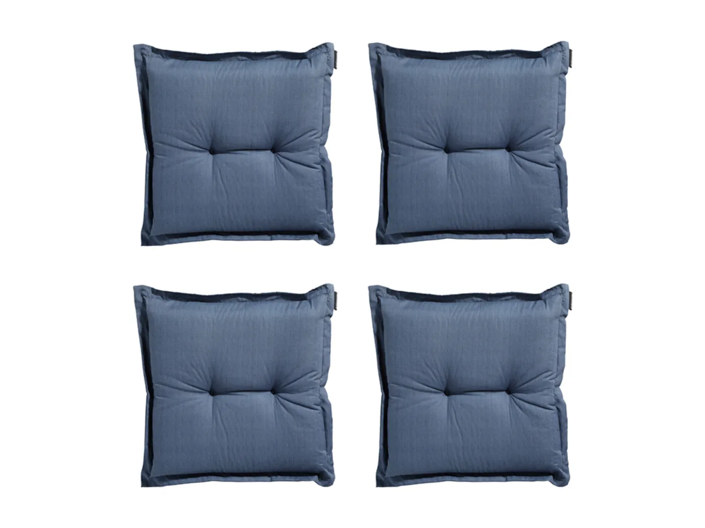 Sitzkissen Basic kobalt - ca. 50x50 cm - 4er Set
