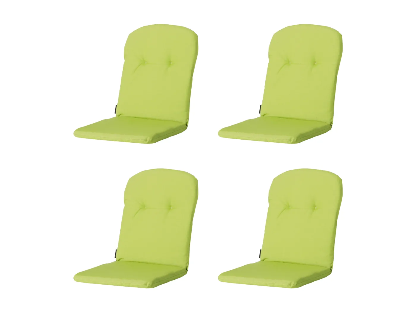 Tub Chair Kissen High Back Panama Lime - Ca. 96x45 cm - 4er Set