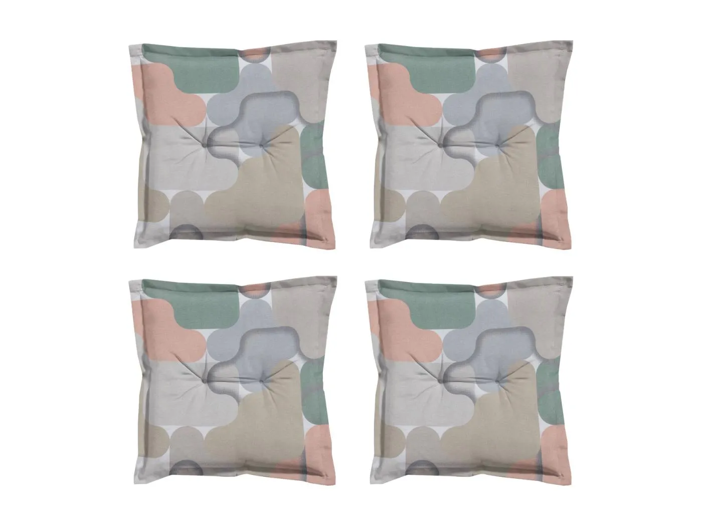 Sitzkissen Grafi salmone - Ca. 50x50 cm - 4er Set