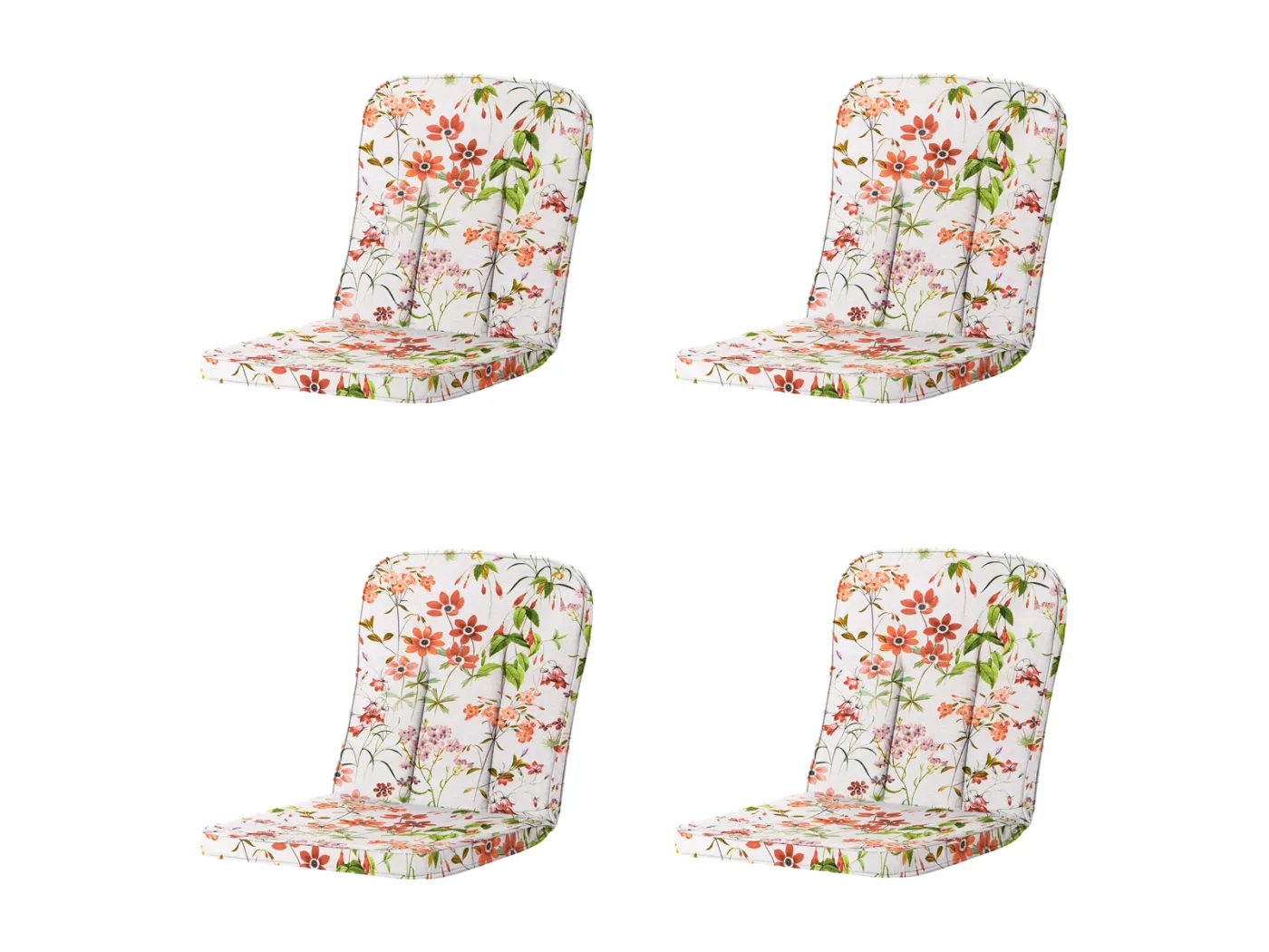 Gartenkissen Classic/Bora/Antigua Hermitage Milly natur - Ca. 94x48 cm - 4er Set