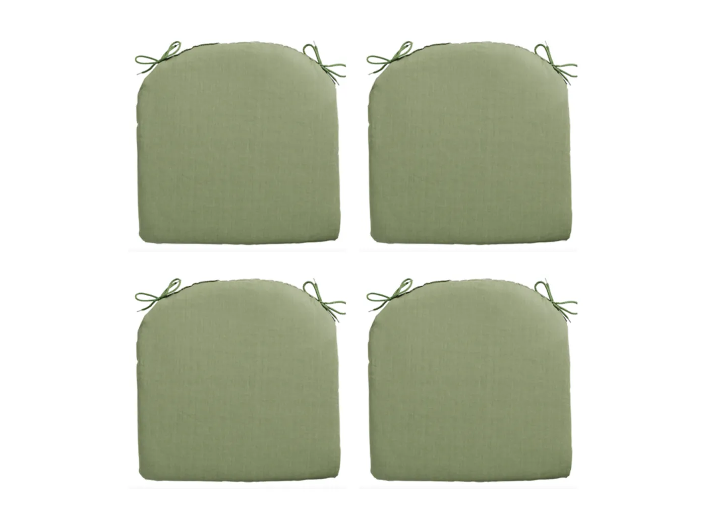 Sitzkissen Basic grün - Ca. 46x48 cm - 4er Set