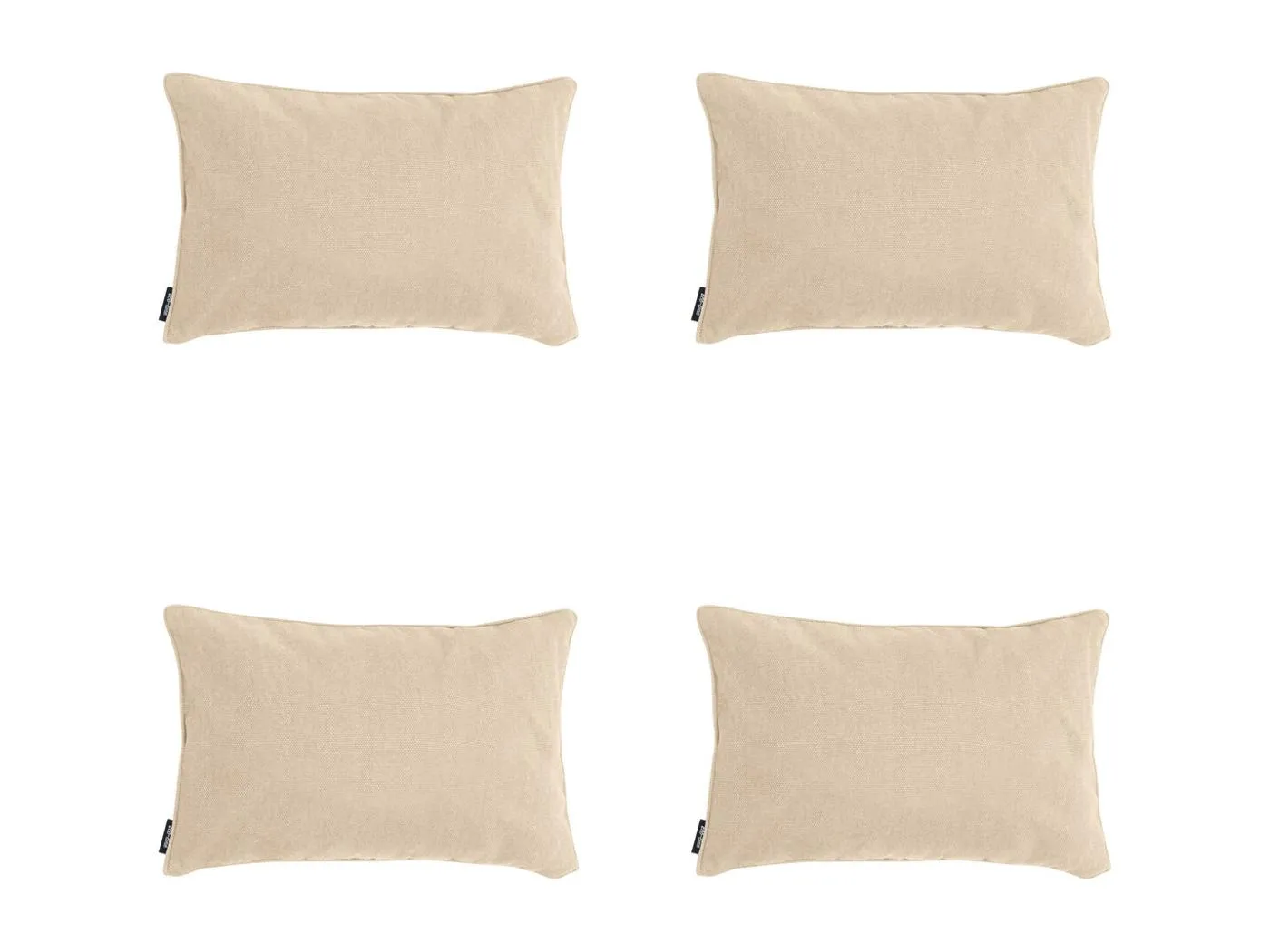 Dekokissen Beige Canvas eco+ - Ca. 30x50 cm - 4er Set