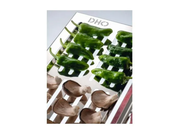 Grillrost aus Edelstahl - Speziell für Fisch und Gemüse (35x35 cm), ABRÁSAME