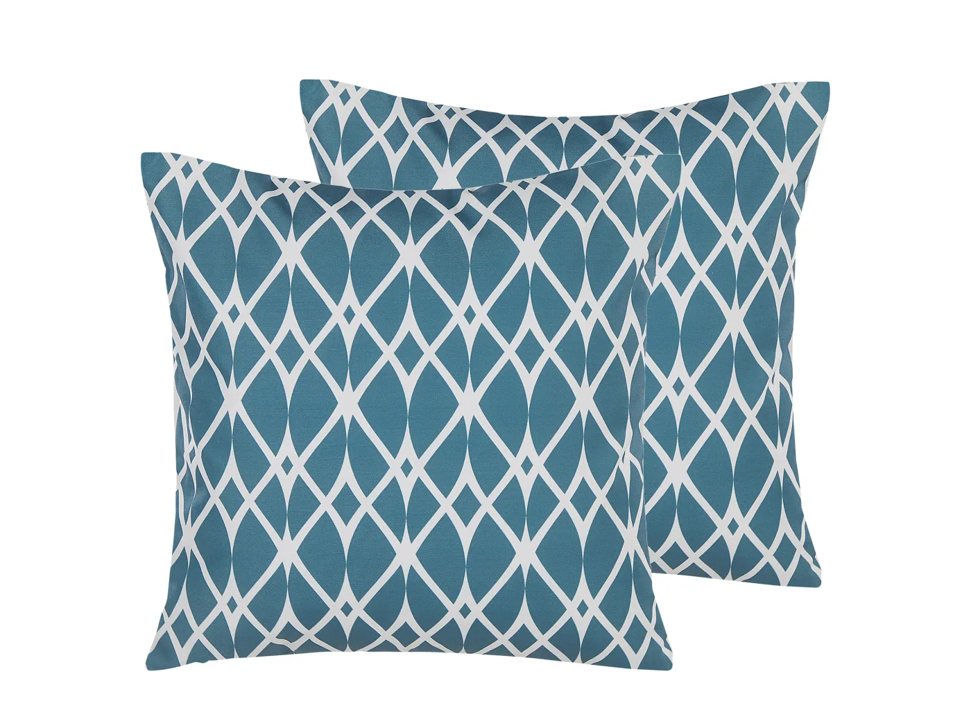 Gartenkissen im 2er Set mit ethnischem Motiv 45 x 45 cm blau Anagni