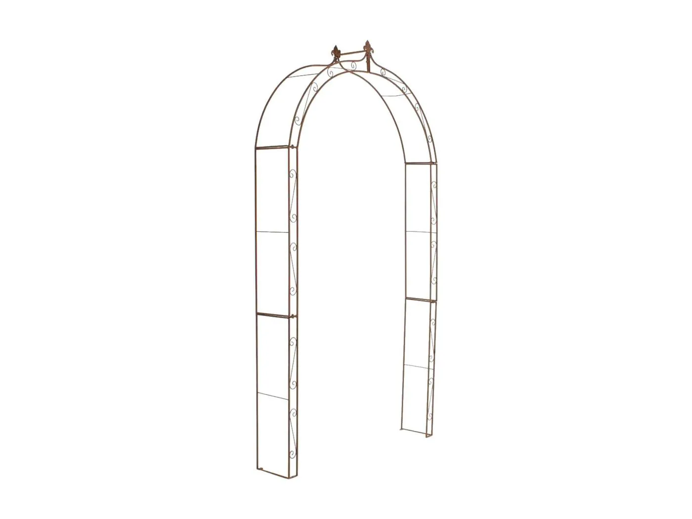 Rosenbogen - Metall - antik braun - Anna