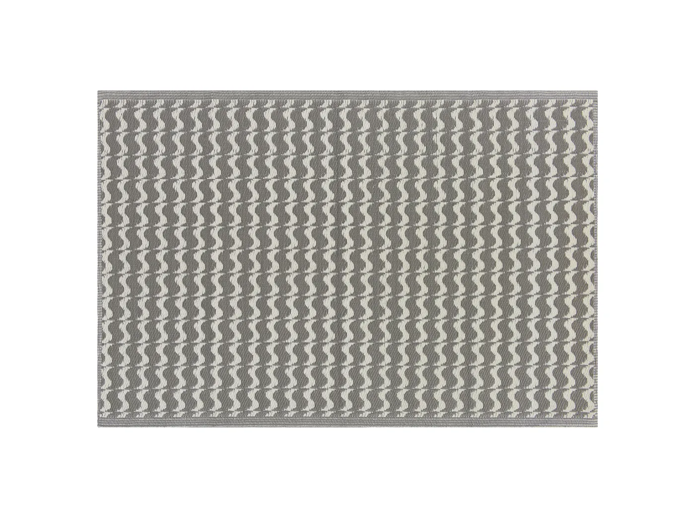 Rechteckiger Outdoor-Teppich in Grau mit modernem Muster 120x180 cm Tumkur