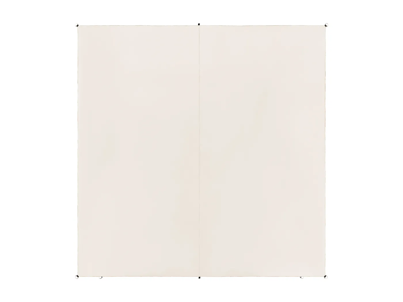 Garten Sonnensegel quadrat 3x3 m weiß Stoff mit Ringen Seilspanntechnik Lukka