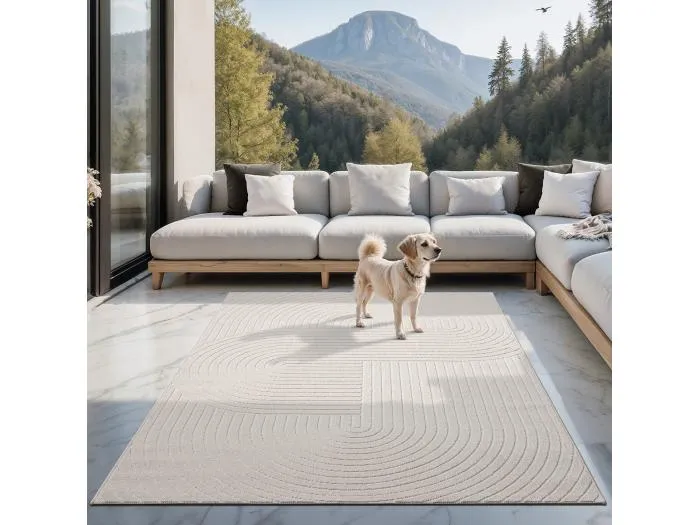 Teppich modern design Boho - Cream - 120 x 160 cm - SANTO PLUS