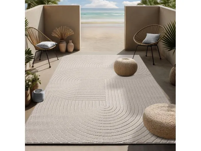 Teppich modern design Boho - Beige - 120 x 160 cm - SANTO PLUS