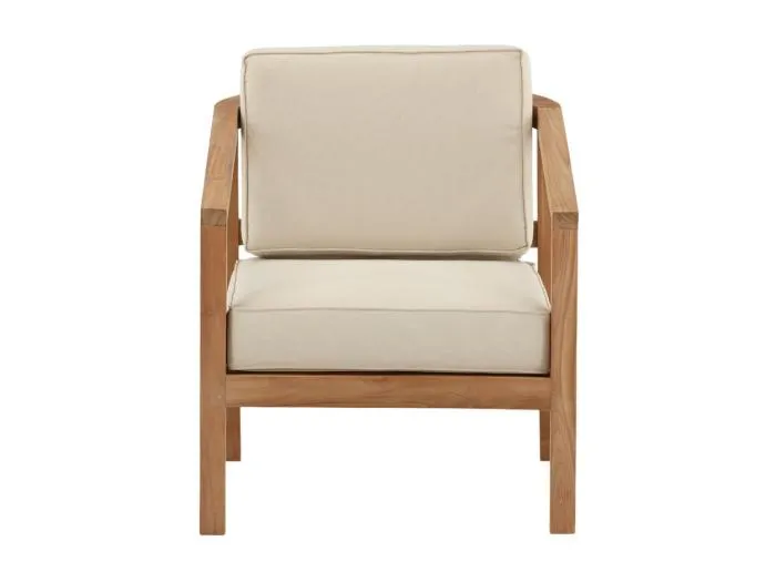 Cushio Gartenkissen für Stuhl Sahne.