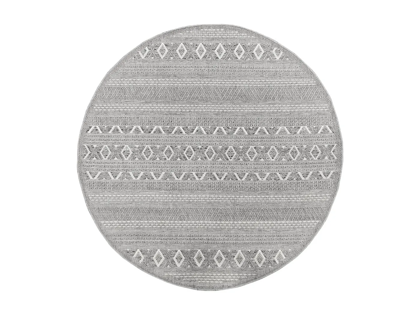 Teppich Indoor Outdoor Modern - Grau - 160 x 160 cm - CALGARY