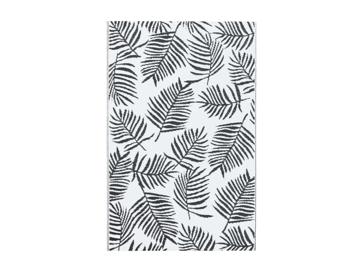 Seran  Outdoor-Teppich ARAKIL Weiß und Schwarz 190x290 cm PP