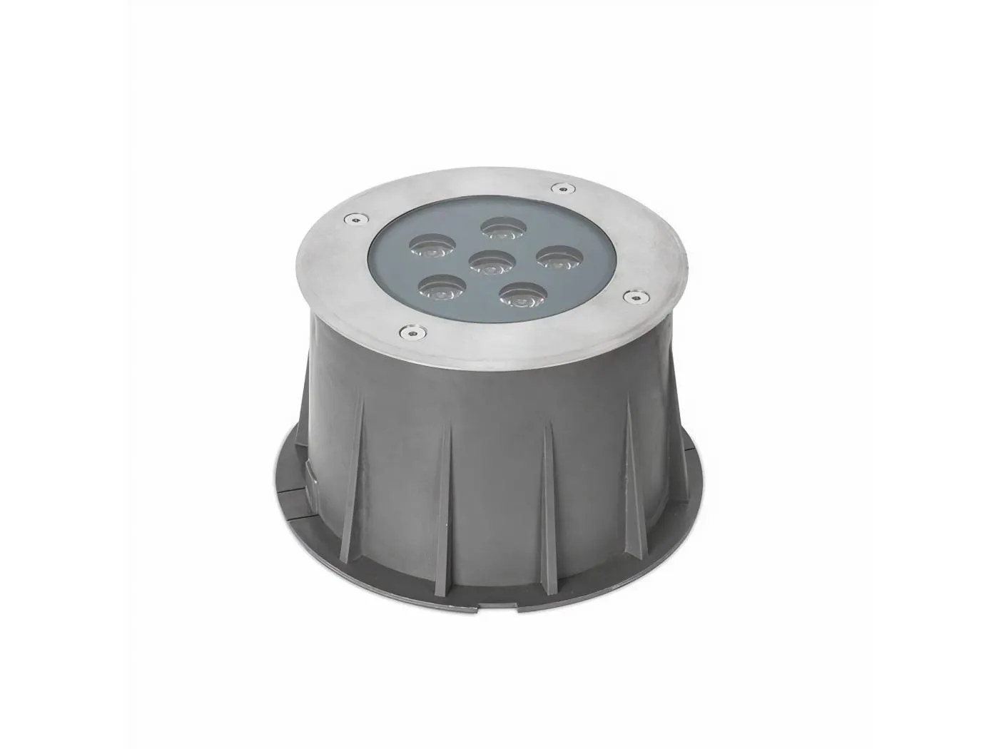 Forlight -  Bodeneinbauleuchten IP65-IP67 Ringo Ø155mm LED 10,1 Warmweiß - 3000K ON-OFF Edelstahl 1280,00