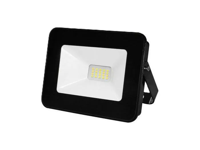 Schwarzer LED-Fluter 175–265 V AC, 10 W, 6000 K