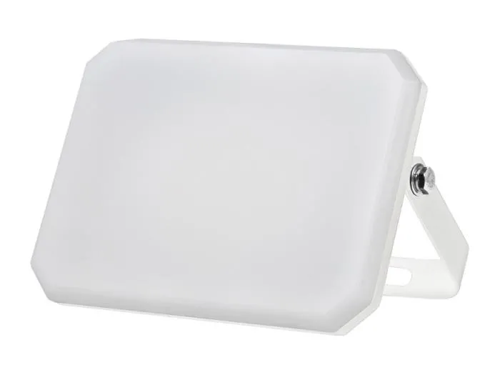 Alcapower -  Weißer LED-Projektor Außenstrahler 230V 20W 4000K Abdeckung milchig 2000lm 112x80x25,5 mm