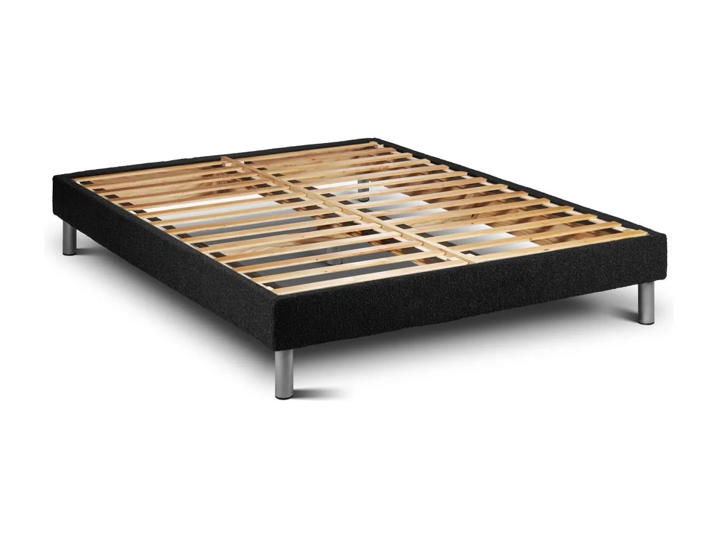 Matratzenset VITAL POWER ZEN 160 x 190 cm Bettrahmen Kit Schwarz