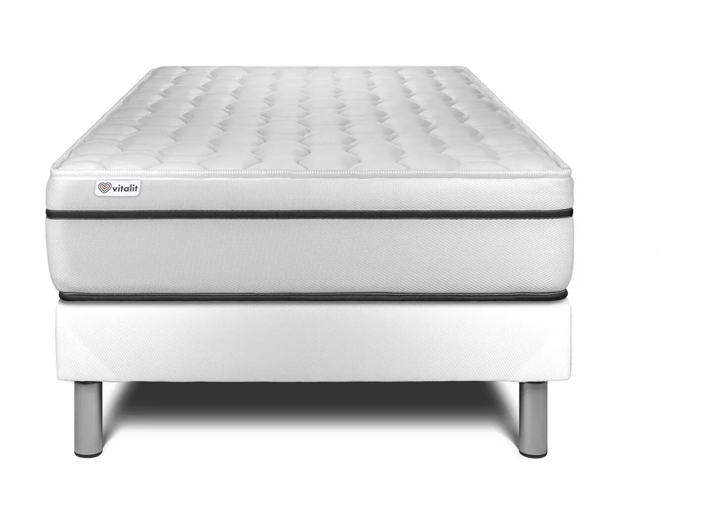 Matratzenset VITAL SPA 120 x 190 cm Bettrahmen Kit weiß