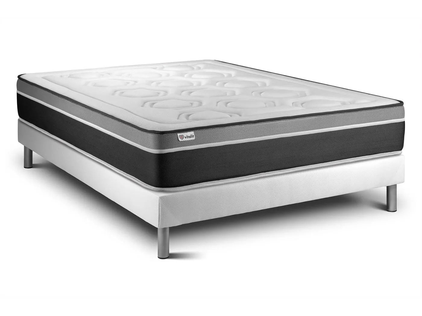 Matratzenset VITAL CARE 135 x 190 cm Bettrahmen Kit weiß