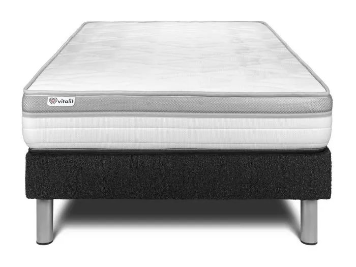 Matratzenset VITAL RELAX 120 x 200 cm Bettrahmen Kit Schwarz