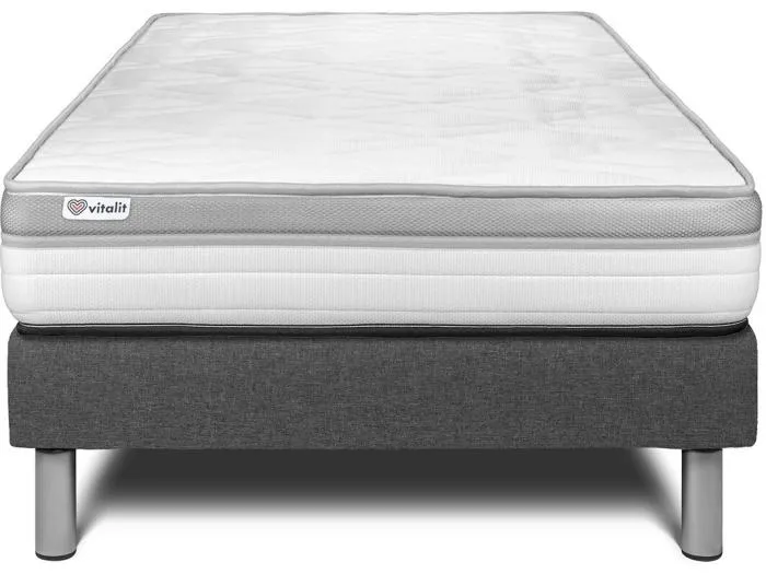 Matratzenset VITAL RELAX 120 x 190 cm Bettrahmen Kit Grau