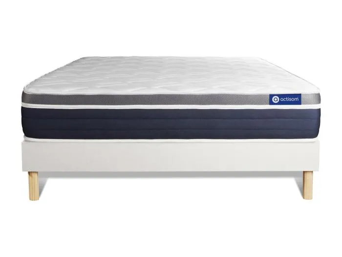 Actiflex confort matratze 150x200cm + Bettgestell mit lattenrost , Härtegrad 3 , Taschenfederkern und Memory-Schaum , Höhe : 26 cm