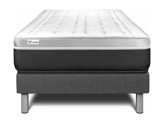 Matratzenset VITAL SOFT 120 x 200 cm Bettrahmen Kit Grau