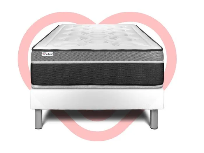 Matratzenset VITAL CARE 90 x 200 cm Bettrahmen Kit weiß