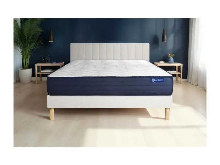 Actimemo life matratze 140x200cm + Bettgestell mit lattenrost , Härtegrad 5 , Memory-Schaum , Höhe : 22 cm
