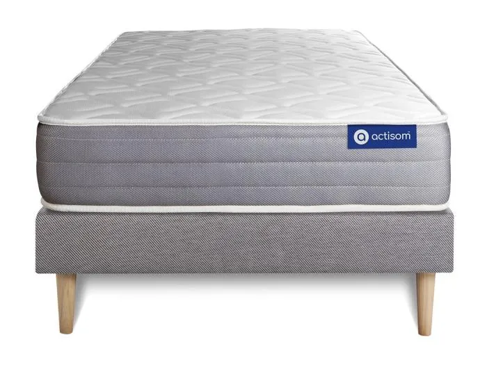 Actimemo dream matratze 90x200cm + Bettgestell mit lattenrost - Dicke : 22cm - Memory-schaum - H3