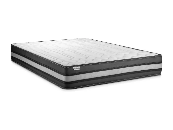 Matratzenset VITAL POWER ZEN 200 x 200 cm Bettrahmen Kit grau