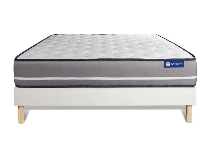 Actiflex pur matratze 120 x 190cm + Bettgestell mit lattenrost , Härtegrad 4 , Taschenfederkern , Höhe : 20 cm