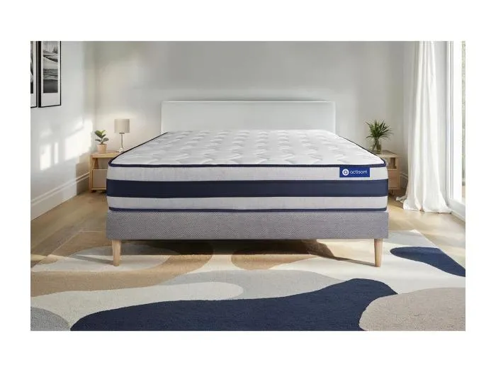 Actilatex ergo matratze 180x200cm + Bettgestell mit lattenrost - Dicke : 24cm - Latex und Memory-Schaum - H4