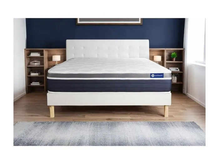 Actimemo confort matratze 140x190cm + Bettgestell mit lattenrost , Härtegrad 3 , Memory-Schaum , Höhe : 26 cm