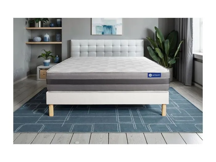 Actiflex relax matratze 180x200cm + Bettgestell mit lattenrost , Härtegrad 3 , Taschenfederkern und Memory-Schaum , Höhe : 24 cm