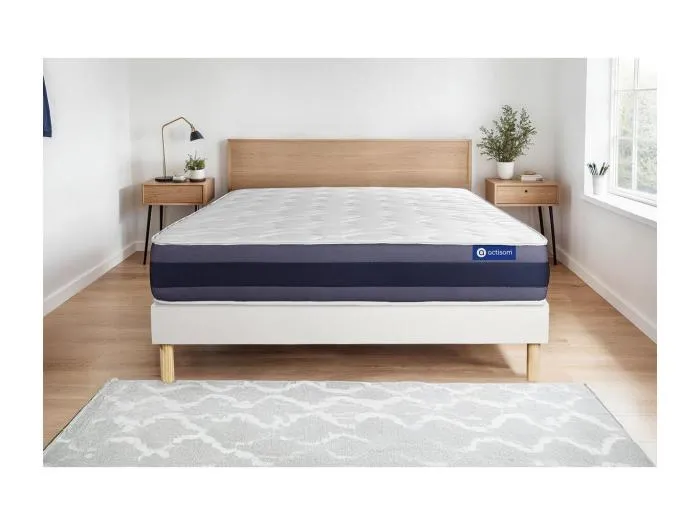 Actilatex morpho matratze 160x200cm + Bettgestell mit lattenrost , Härtegrad 2 , Latex und Memory-Schaum , Höhe : 24 cm