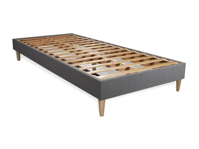 Actilatex tech matratze 80x200cm + Bettgestell mit lattenrost - Dicke : 24cm - Latex und Memory-schaum - H5