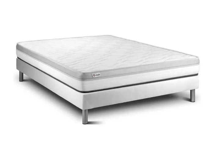 Matratzenset VITAL RELAX 140 x 200 cm Bettrahmen Kit weiß