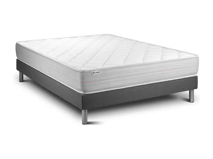 Matratzenset VITALMEMO 140 x 200 cm Bettrahmen Kit grau