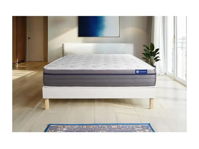 Actilatex zen matratze 180x200cm + Bettgestell mit lattenrost , Härtegrad 2 , Latex und Memory-Schaum , Höhe : 26 cm