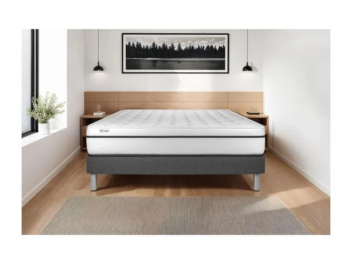 Matratzenset VITAL SPA 180 x 200 cm Bettrahmen Kit grau