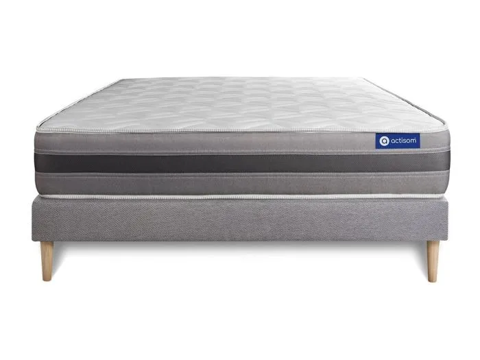 Actilatex relax matratze 160x200cm + Bettgestell mit lattenrost - Dicke : 24cm - Latex und Memory-schaum - H3