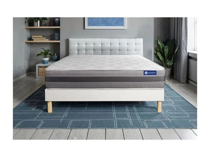 Actimemo relax matratze 200x200cm + Bettgestell mit lattenrost , Härtegrad 3 , Memory-Schaum , Höhe : 24 cm