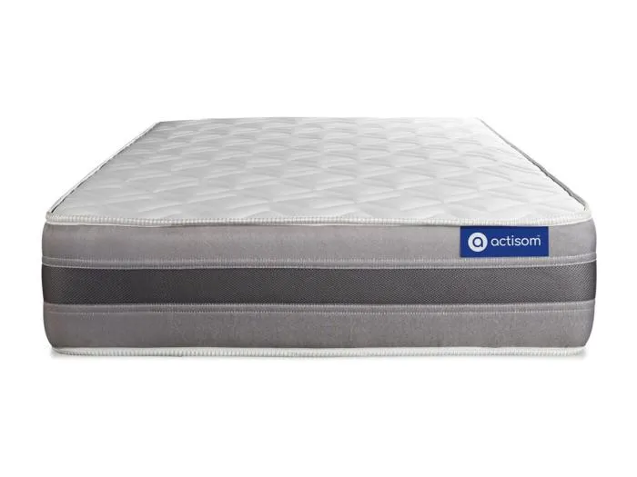 Actiflex relax matratze 80x190cm + Bettgestell mit lattenrost - Dicke : 24cm - Taschenfederkern und Memory-schaum - H3