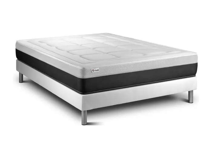 Matratzenset VITAL FORM 200 x 200 cm Bettrahmen Kit weiß