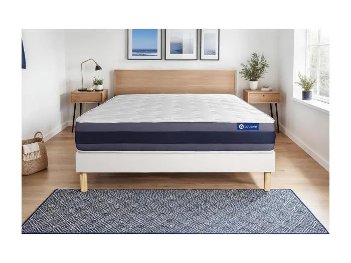 Actiflex morpho matratze 160x200cm + Bettgestell mit lattenrost , Härtegrad 2 , Taschenfederkern und Memory-Schaum , Höhe : 24 cm