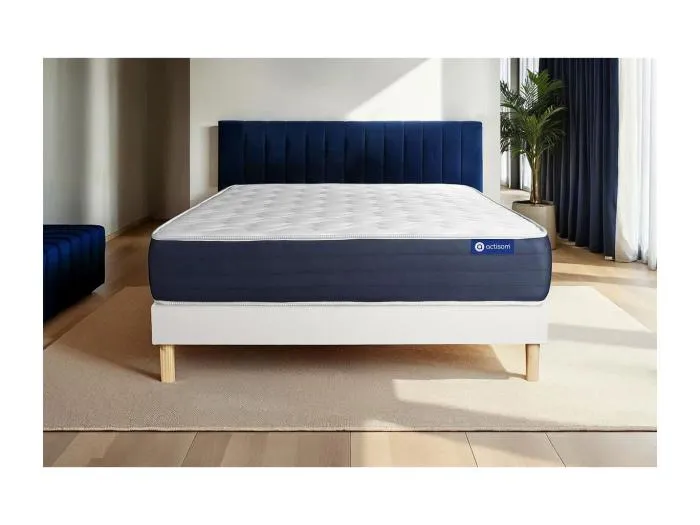 Actiflex sleep matratze 160x200cm + Bettgestell mit lattenrost , Härtegrad 2 , Taschenfederkern und Memory-Schaum , Höhe : 22 cm