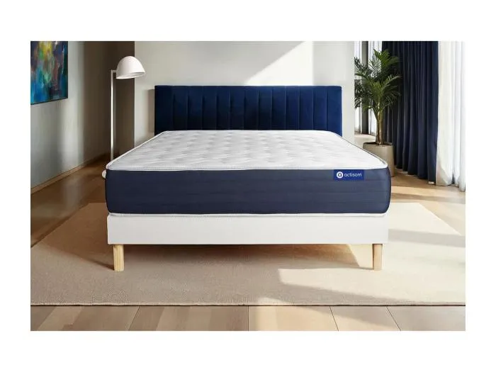 Actilatex sleep matratze 140x200cm + Bettgestell mit lattenrost , Härtegrad 2 , Latex und Memory-Schaum , Höhe : 22 cm