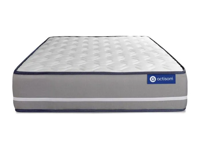 Actilatex pur matratze 90x190cm + Bettgestell mit lattenrost - Dicke : 20cm - Latex und Memory-Schaum - H4