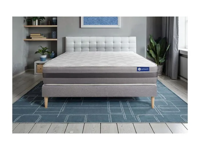 Actimemo relax matratze 180x200cm + Bettgestell mit lattenrost - Dicke : 24cm - Memory-schaum - H3